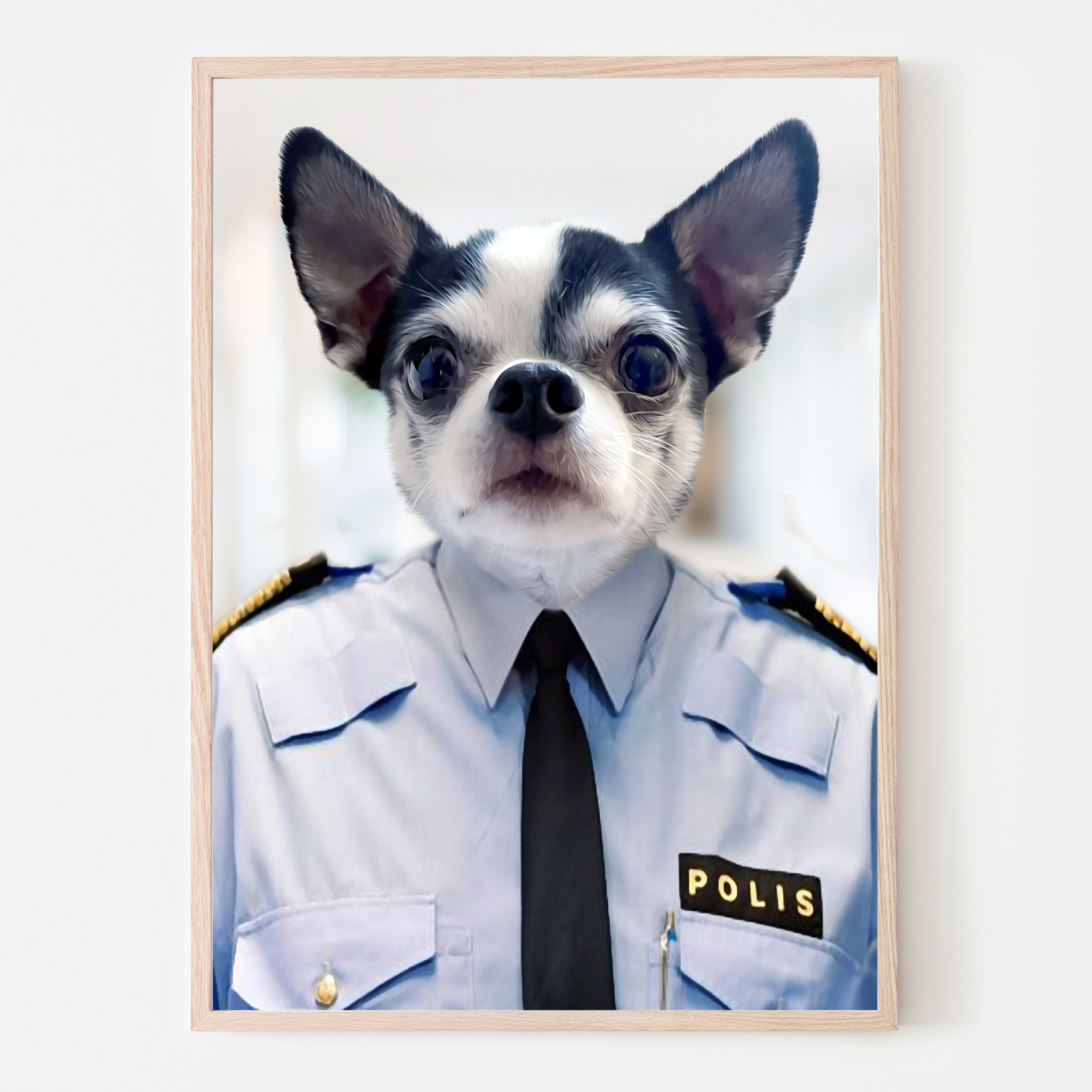 Polischefen Personlig Hundtavla