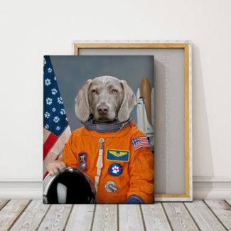 Astronauten – Personligt Djurporträtt