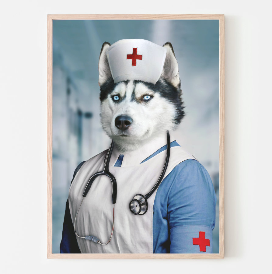 sjukskoterskan-poster-husdjursportratt